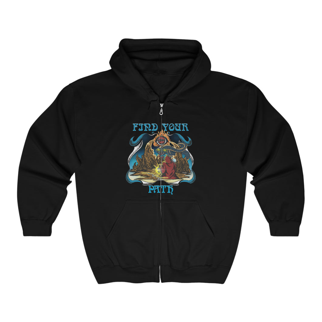 Find Your Path Unisex Heavy Blend™ Full Zip Hooded Sweatshirt