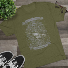 Load image into Gallery viewer, SP MEDIA x SPEAR TALK Shoot to Protect Unisex Tri-Blend Crew Tee
