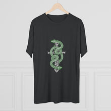 Load image into Gallery viewer, Snake On Sword Unisex Tri-Blend Crew Tee
