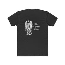 Load image into Gallery viewer, With St. Michael I Stand Men&#39;s Cotton Crew Tee
