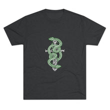 Load image into Gallery viewer, Snake On Sword Unisex Tri-Blend Crew Tee
