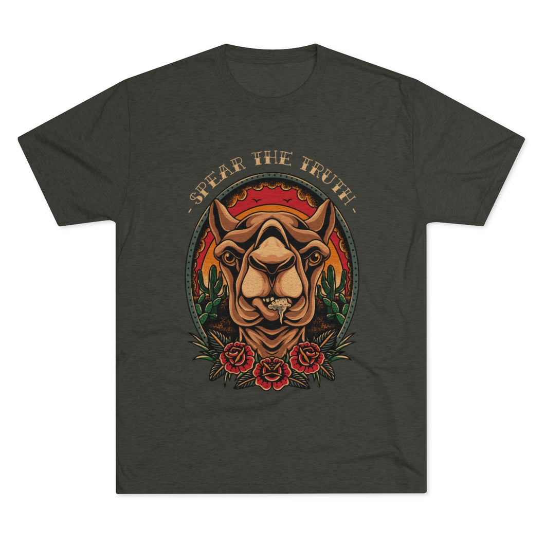Spear The Truth (Camel) Crew T-Shirt